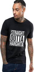 THEICONIC Tricou negru barbati - Straight Outta Harghita