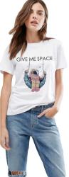 THEICONIC Tricou dama alb - Give me space