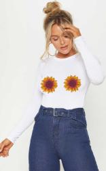 THE ICONIC Bluza dama alba - Sunflower