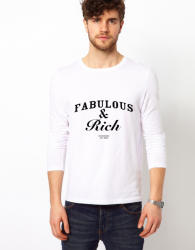 THEICONIC Bluza alba, barbati, Fabulous & Rich
