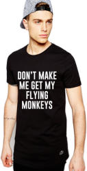 THEICONIC Tricou negru barbati - Flying Monkeys