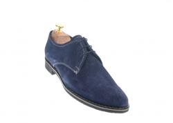 Rovi Design OFERTA marimea 41 - Pantofi barbati casual din piele naturala, culoare bleumarin L336BLM - ciucaleti