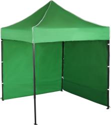 Expodom Gyorsan összecsukható sátor 2x2m - acél, Zöld, 2 oldalfal
