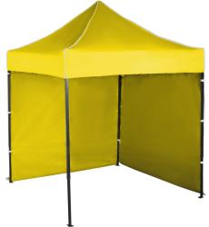 Expodom Gyorsan összecsukható sátor 2x2m - acél, Sárga, 2 oldalfal