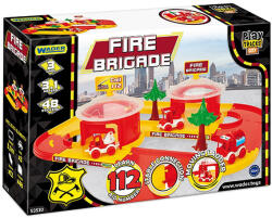 Wader Set de joacă Stație de pompieri cu vehicule, Wader (53510)