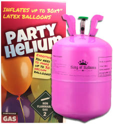 Brogaz Hélium palack 30 léggömb felfújására, lufi nélkül