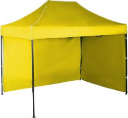 Expodom Gyorsan összecsukható sátor 2x3m - acél, Sárga, 2 oldalfal