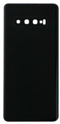tel-szalk-015833 Samsung Galaxy S10 Plus fekete akkufedél, hátlap, hátlapi kamera lencse (tel-szalk-015833)