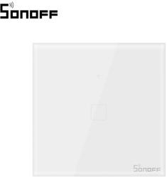 SONOFF Intrerupator simplu cu touch Sonoff T0EU1C, Wi-Fi, Control de pe telefonul mobil