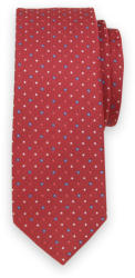 Willsoor Cravată îngustă în culoarea roșu cu un model colorat 11130