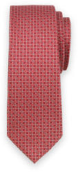 Willsoor Cravată îngustă în culoarea roșu cu un model cu picățele 1128