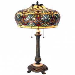 Tiffany Lighting Barbara TIF-1901 Tiffany asztali lámpa (FIL5LL-5290) - kecskemetilampa