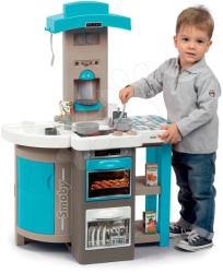 Smoby Bucătărie de jucărie pliabilă Tefal Opencook Bubble Smoby albastră cu barbotare magică aparat de cafea frigider și 24 de accesorii (SM312201) Bucatarie copii