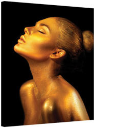 AA Design Tablou portret de femeie auriu Simturi (GLDSNS371)