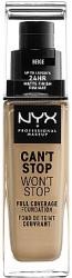 NYX Professional Makeup Fond de ten - NYX Professional Makeup Can't Stop Won't Stop Full Coverage Foundation Warm Walnut