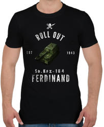 printfashion ROLLE OUT ferdinand - Férfi póló - Fekete (1939511)