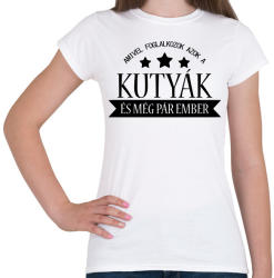 printfashion Kutyákkal foglalkozok - Női póló - Fehér (1921029)