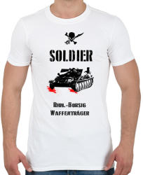 printfashion SOLDIER-rhm - Férfi póló - Fehér (1921365)