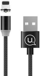 USAMS USB - Mágneses Lightning Töltőkábel 1m - Fekete (SJ292USB01)