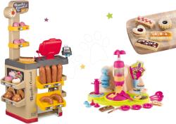 Smoby Set patiserie cu marfă de patiserie Baguette&Croissant Bakery Smoby cu casă electronică de marcat și bucătar jucăuș Fabrică de ciocolată cu rețete (SM350220-5)
