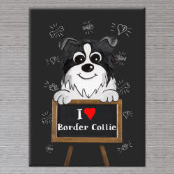  Kutyás Vászonkép Border Collie - 50x40 cm