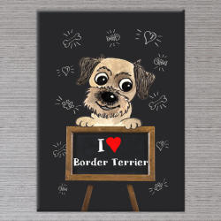  Kutyás Vászonkép Border Terrier - 100x70 cm