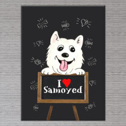  Szamojed Kutya Vászonkép - 50x40 cm