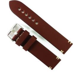  Curea de ceas Maro-inchis din piele naturala - 20mm, 22mm, 24mm, 26mm - WZ3401 (WZ3401)