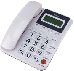 OHO Telefon fix Oho 5005, FSK/DTMF, calculator, calendar, memorie (OHO-5005 Alb)