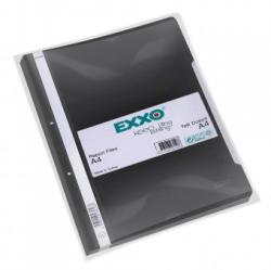 Exxo Dosar plastic A4 cu sina, negru, Exxo