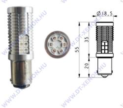 SK Bajonett BA15S - P21W LED 30x3030SMD Epistar (piros)