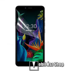 Képernyővédő fólia - Ultra Clear - 1db, törlőkendővel, A képernyő sík részét védi - LG K20 (2019)