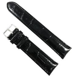  Curea de ceas Neagra din piele naturala - 20mm, 22mm - WZ3417 (WZ3417)