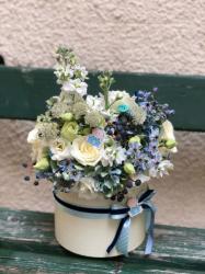 ImodFlowers Aranjament floral pentru botez baiat