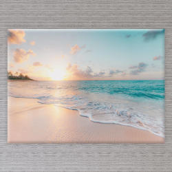  Vászonkép Tengerpart Naplemente - 50x40 cm