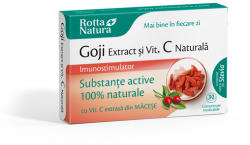 Rotta Natura Goji extract si Vitamina C naturala Imunostimulator 30 comprimate Rotta Natura