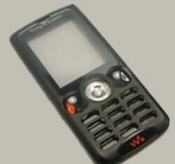 Sony Ericsson W810, Előlap, fekete