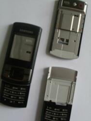 Samsung C3050 elő+mech+alsó bill. pan, Előlap, fekete