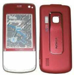 Nokia 6210 Nav elő+akkuf, Előlap, piros