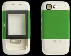 Nokia 5200 elő+akkuf, Előlap, fehér-zöld