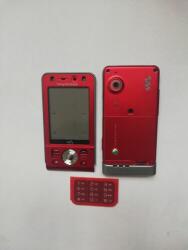 Sony Ericsson W910 komplett ház, Előlap, piros