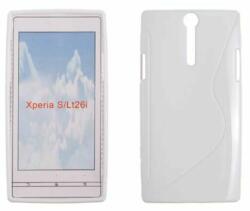Sony Xperia S LT26i, Szilikon tok, S-Case, fehér