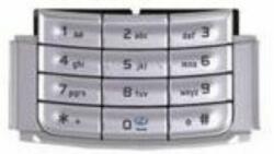 Nokia N95 alsó, Gombsor (billentyűzet), ezüst