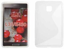 LG Optimus L3 2 E430, Szilikon tok, S-Case, átlátszó