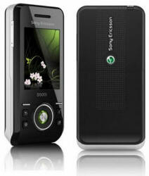 Sony Ericsson S500, Előlap, fekete