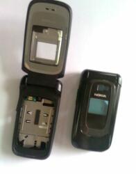 Nokia 6085 elő+akkuf+antf+köz, Előlap, fekete