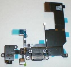 Apple iPhone 5C, Átvezető szalagkábel (Flex), Töltő csatlakozó, fekete