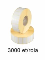 ZINTA Самозалепващи TH етикети 30x15 mm, 3000 ет. /ролка, за везни (30X15X3000-TH)