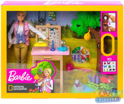 Mattel Barbie - National Geographic lepkekutató játékszett (GDM49)