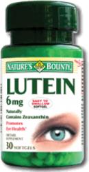 Nature's Bounty Lutein 6 mg 30 comprimate
